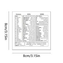 跨境热卖Windows/word快捷键 笔记本电脑办公软件MACBOOK 防水贴