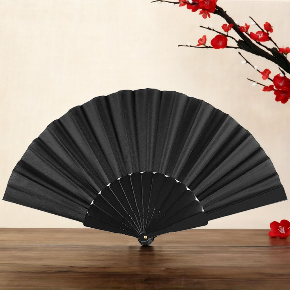 Abanico Plegable de Plástico para Mujer para Danza