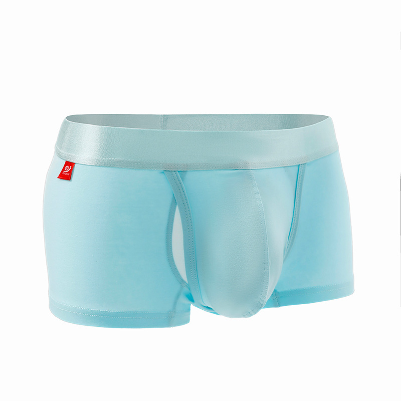 Nueva ropa interior transpirable de los hombres de color sólido U diseño convexo medio cintura ropa interior de los hombres más tamaño de la ropa interior de los hombres al por mayor