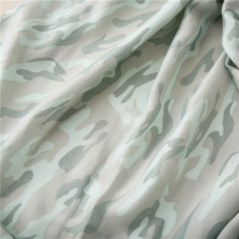 Wholesale Autumn Thin Gradual Camouflage Curling Gauze Beach Scarf Nihaojewelry display picture 10