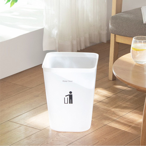 Trash can household creative sanitary canister without lid Nordic bedroom living room bathroom kitchen office hotel toilet