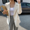 Spring 2022 new pattern Korean Edition Easy leisure time Versatile suit coat Western style Long sleeve jacket Cardigan