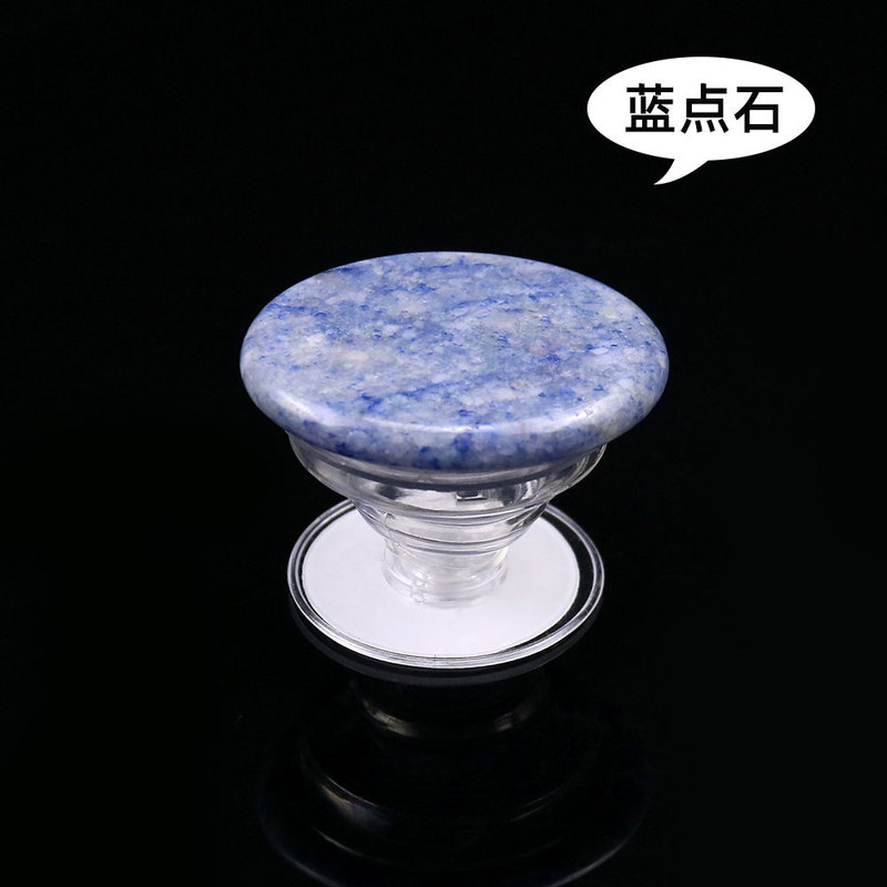 D9宝石携帯電話ホルダー折りたたみ伸縮可能天然玉水晶原石携帯電話エアバッグ携帯電話ホルダー|undefined