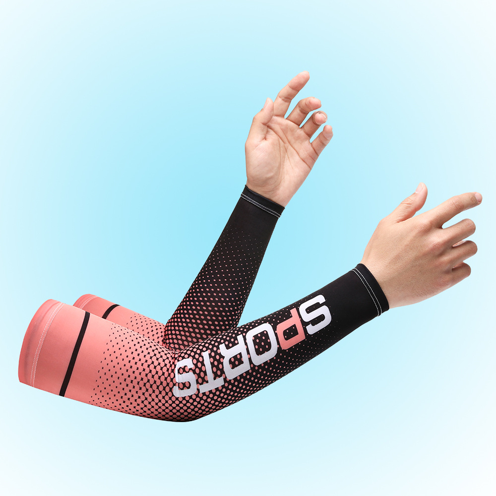 Verano protección solar fresco oversleeve máscara hombres y mujeres de hielo seda montar hielo manga delgada protección UV deportes brazo cubierta