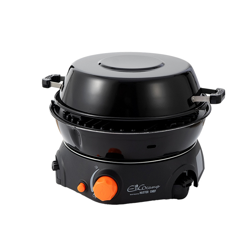 Estufa de gas multifuncional para exteriores CLS Estufa de barbacoa para acampar Juego de 6 piezas Equipo de picnic plegable Estufa para hacer té