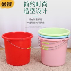 家庭用の大きいサイズのプラスチックの桶の釣りのバケツは工事現場の学生寮を厚くして風呂に入ります。