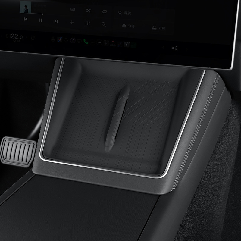 适用于25款特斯拉Model Y L中控手机无线充垫车载防滑防尘垫内饰|undefined