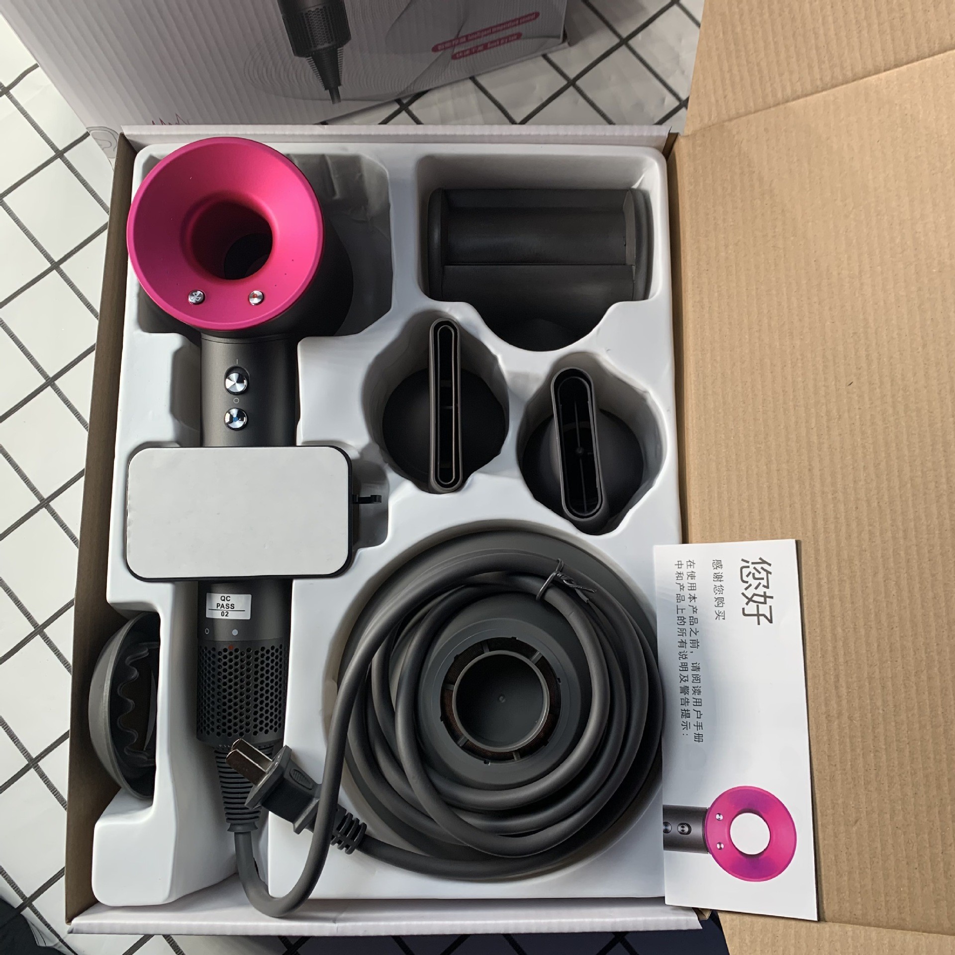 Amazon secador de cabello de alta velocidad, secador de cabello eléctrico no dañino especial para salón de cabello de iones negativos Euro image 3