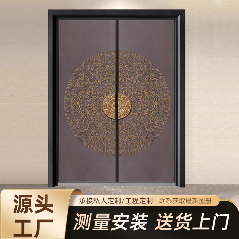 New Aluminum Alloy Anti-Theft Cast Aluminum Door Villa Door Double-Open Entrance Door Zinc Alloy Single-Open Anti-Theft Door New Aluminum Alloy Anti-Theft Cast Aluminum Door Villa Door Double-Open Entrance Door Zinc Alloy Single-Open Anti-Theft Door