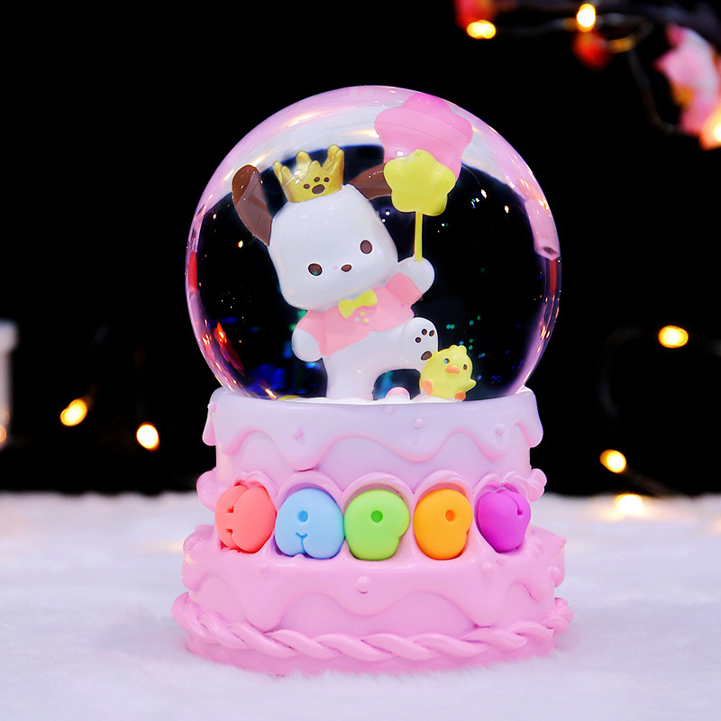 Nueva princesa conducción para soñar princesa Castillo caja de música de dibujos animados bola de cristal bola de agua creativa decoración de escritorio adornos