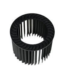 OEM定制凈化器風輪黑色塑料風機配件塑料風葉加工空氣凈化器風扇