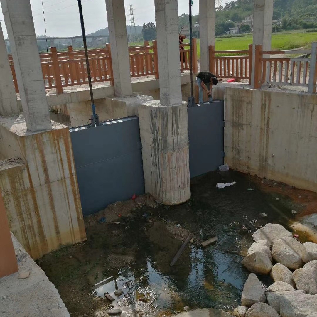 厂家供应铸铁钢制手动插板锁闭阀机闸一体闸门电动钢闸门