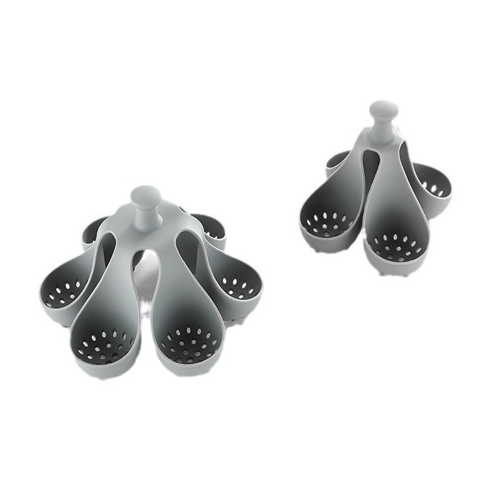 跨境新品煮蛋器硅胶耐高温家用水煮鸡蛋神器支架煮蛋模具收纳蛋托|undefined