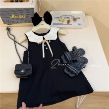 韩国童装女童连衣裙夏装2025新款洋气小香风背心裙女宝宝公主裙子