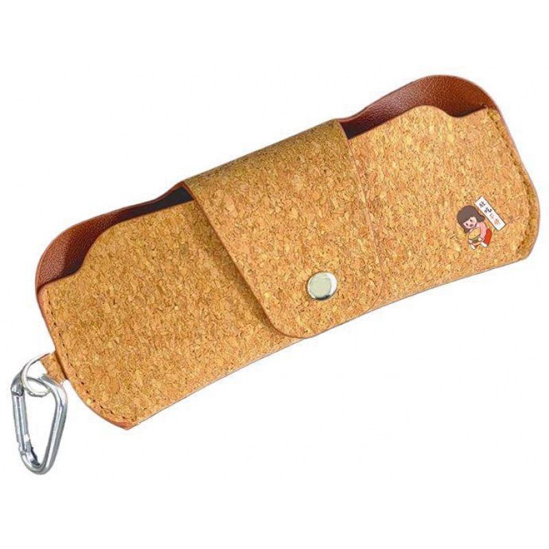 跨境软木Cork眼镜包 国潮Cork树皮眼镜袋 软木墨镜袋 