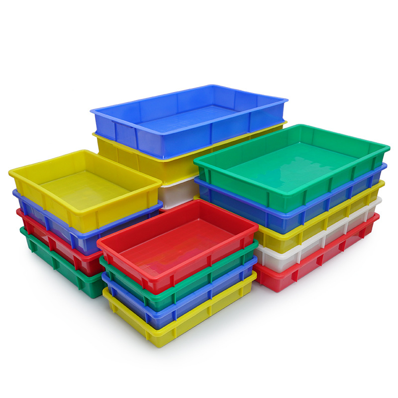 养殖黄粉虫用塑料盒子615*420*95塑料周转托盘胶盆长方形物料盒