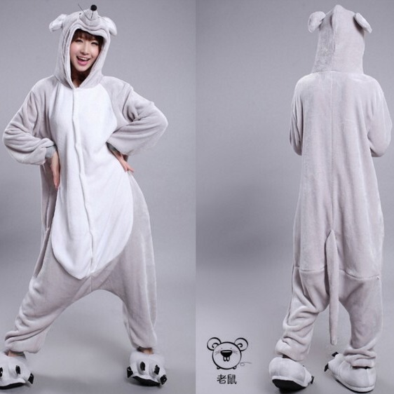 Demi-season cartoon flannel pijama for men and women