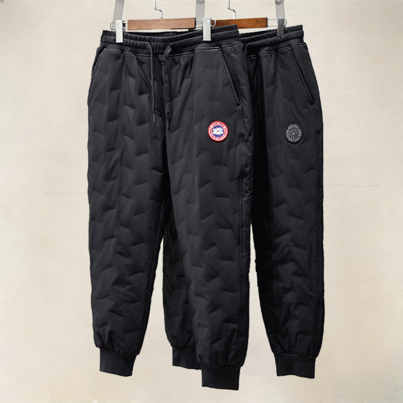 In stock, thickened fleece-lined sweatpants, athletic pants, jogger pants, loose-fitting casual pants for couples, unisex style.