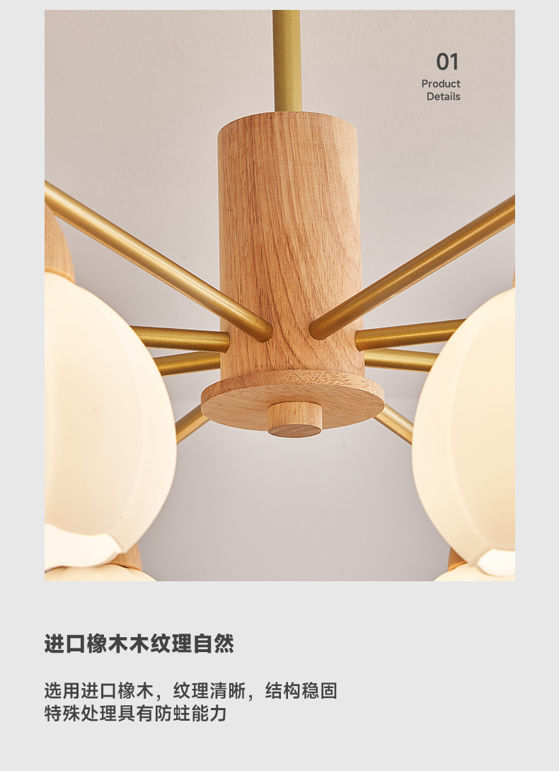 客厅吊灯奶油原木风灯具简约现代大厅主灯卧室餐厅棉花柿子灯中山-阿里巴巴