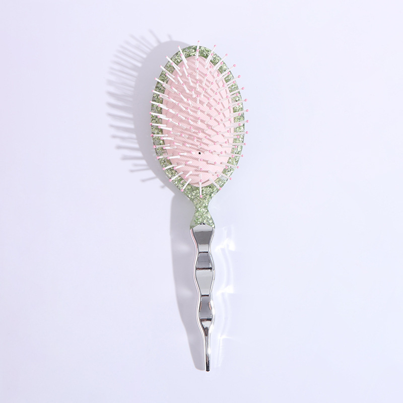 新しいマルチカラーオプションのスムーズヘアエアクッションコームマッサージふわふわスタイリングコームウェットとドライの両用ヘアスタイリングコーム|undefined