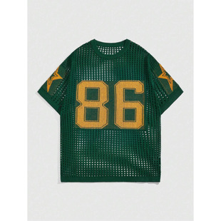 M 54785 Knit mesh panel sweater ᘿ�ƴ�ӾW���\��ë�¿羳