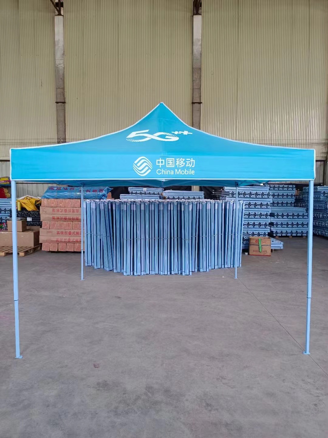 福建厂家批发3*3广告折叠帐篷 可来图设计logo户外展业四角广告帐