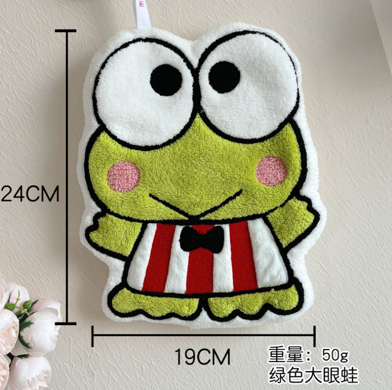 漫画ハンドタオルメーカー卸売コーラルベルベット吸水性と乾燥しやすいハングタオルバスルームハンギングかわいい子供用小さなタオル|undefined