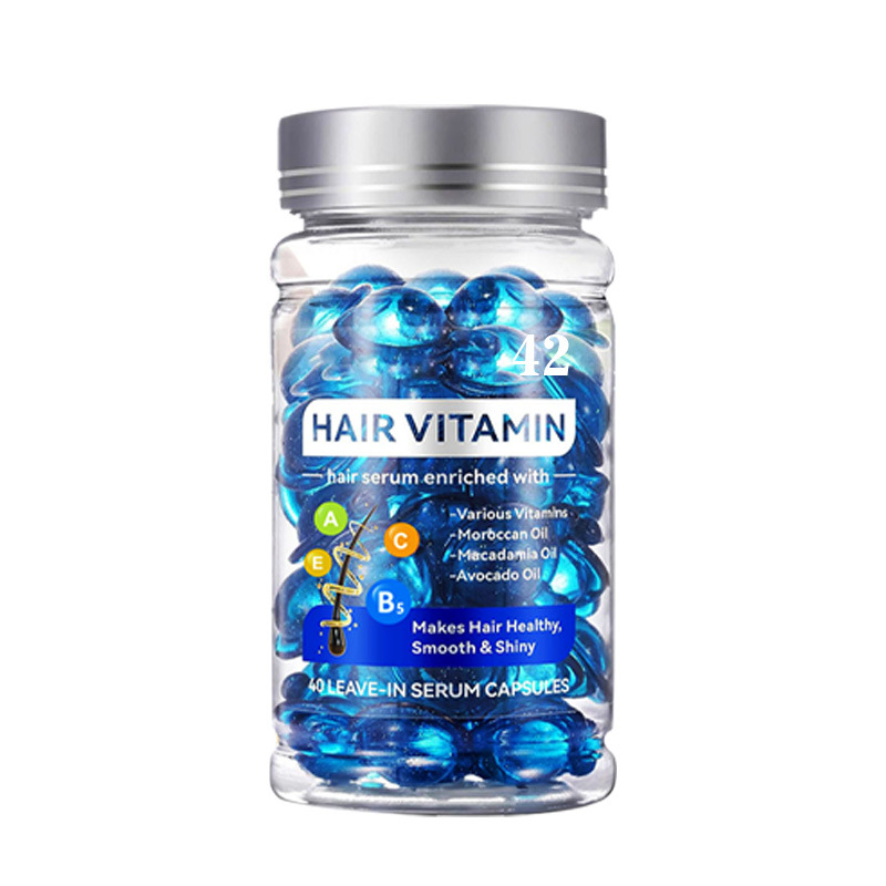 Cápsulas de Aceite de Argán sin Aclarado, Reparador Anti-frizz para Cuidado del Cabello