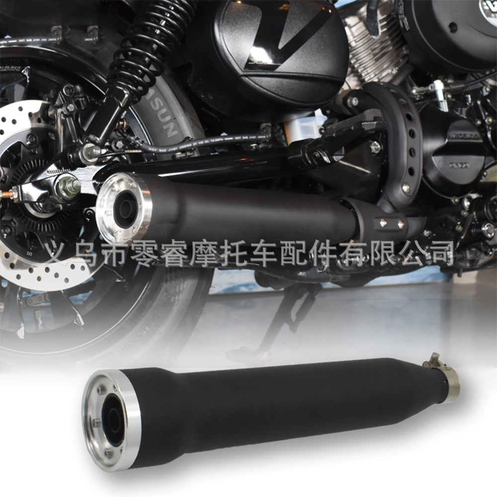 Motorcycle Exhaust Pipe Muffler Hyosung Gv300S Gv300 Modified Straight Muffler Exhaust Pipe
