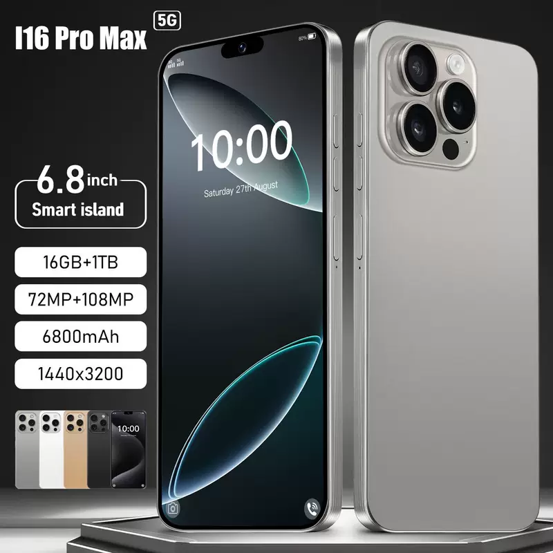 Смартфон, (торговля через границу), intel core i16, 16 pro max, 6.26 дюйма, 16 ГБ, Android, оптовая продажа, 4G