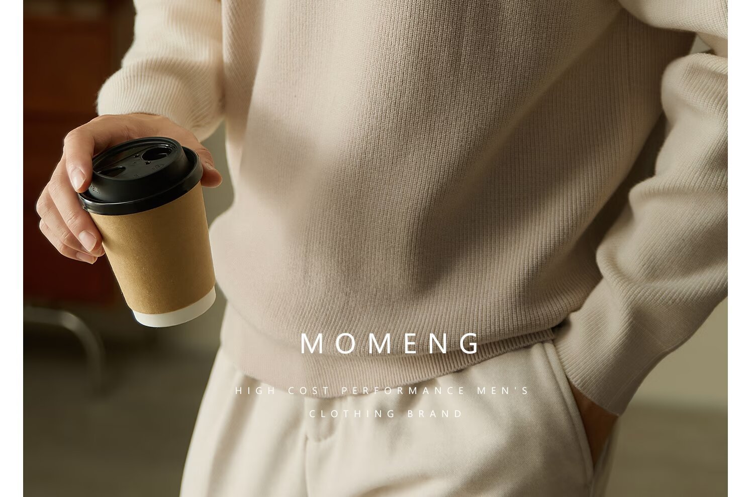 Maglione da uomo con collo a polo e mezza zip, vestibilità slim, maniche raglan, stile casual invernale, con bordi a contrasto_voghion.com