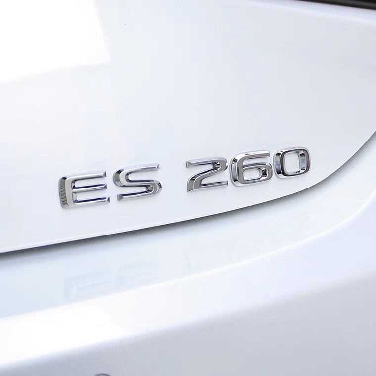 Suitable for Lexus ES260/ES200 car emblem, 300h modified ES260 tail emblem decorative metal letter sticker