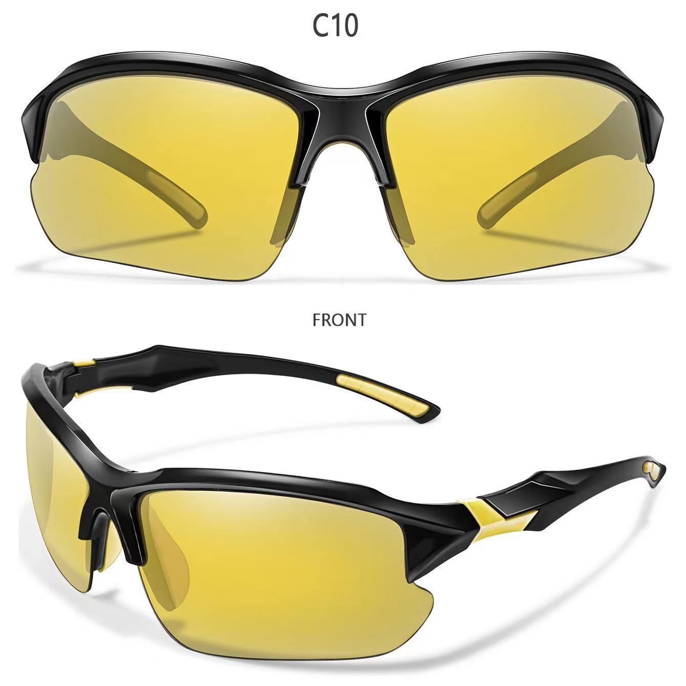 Occhiali da pesca polarizzati Orologio da pesca Occhiali da sole polarizzati anti-ultravioletti galleggianti Occhiali da sole sportivi da guida per equitazione all'aperto Luya_voghion.com