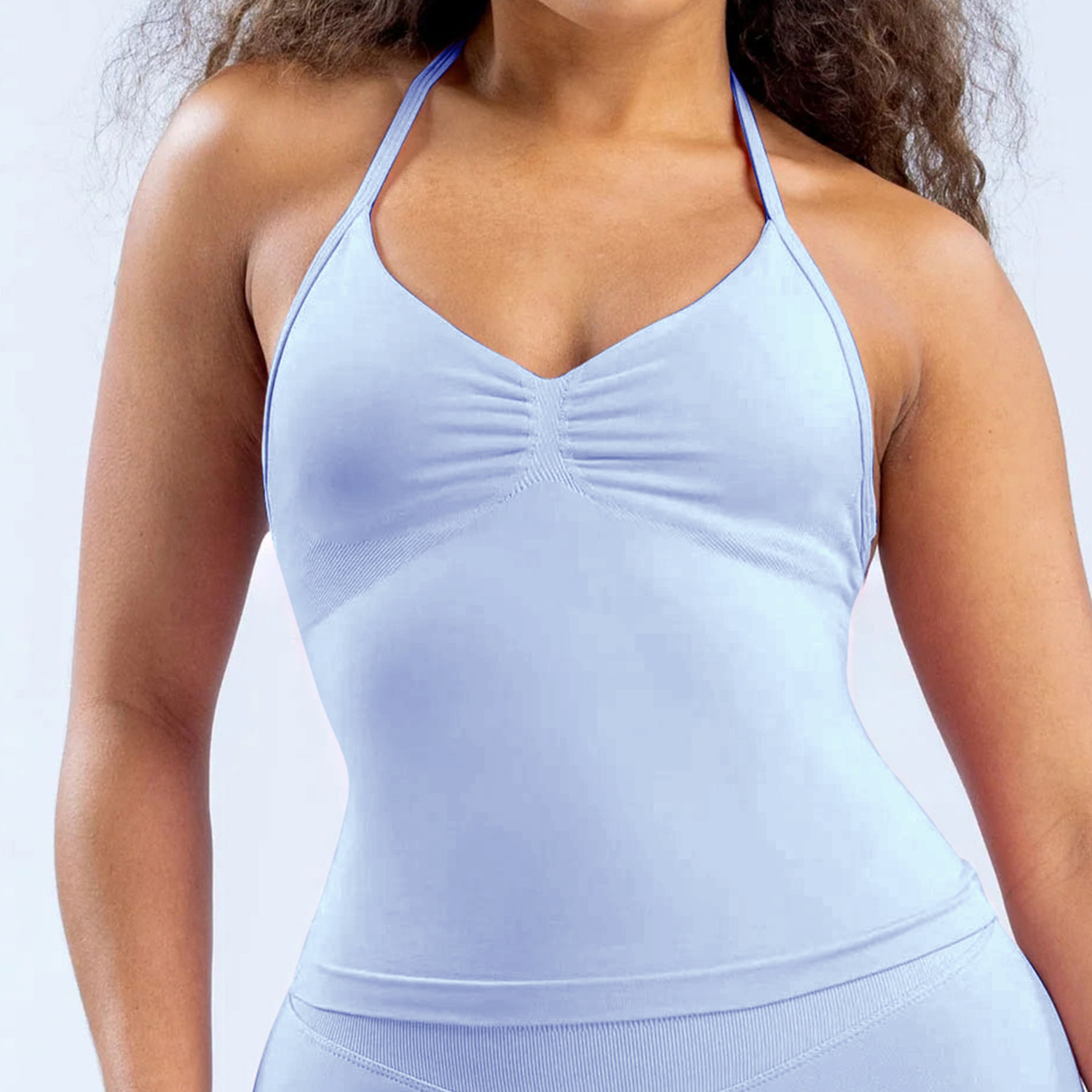 Conjunto de yoga transfronterizo europeo-americano, conjunto de mel de melocotón seco rápido, conjunto de acondicionamiento físico transpirable, conjunto de deportes al aire libre