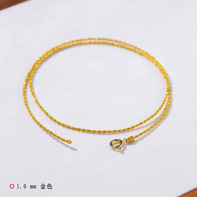 Colgante de alambre de oro fino colgante de oro jade colgante de collar de collar de cuerdas a través de especial