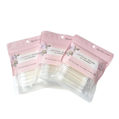 Cotton swabs wholesale bulk pack independent packaging baby cotton swabs disposable hygiene dual-ended cotton sticks beauty salon cotton sticks