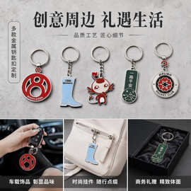 金属钥匙扣卡通文创文旅纪念礼品钥匙挂件珐琅烤漆压铸钥匙链制作
