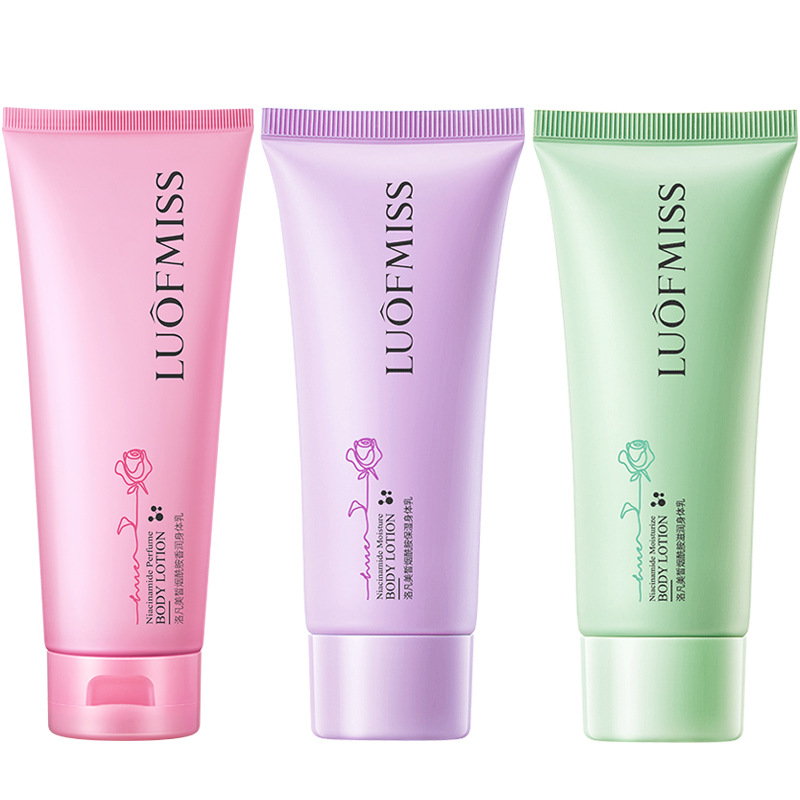 Loción corporal con niacinamida Luofan Beauty que hidrata, previene la sequedad y cuida la piel. Loción corporal ideal para viajes para mujeres. image 6
