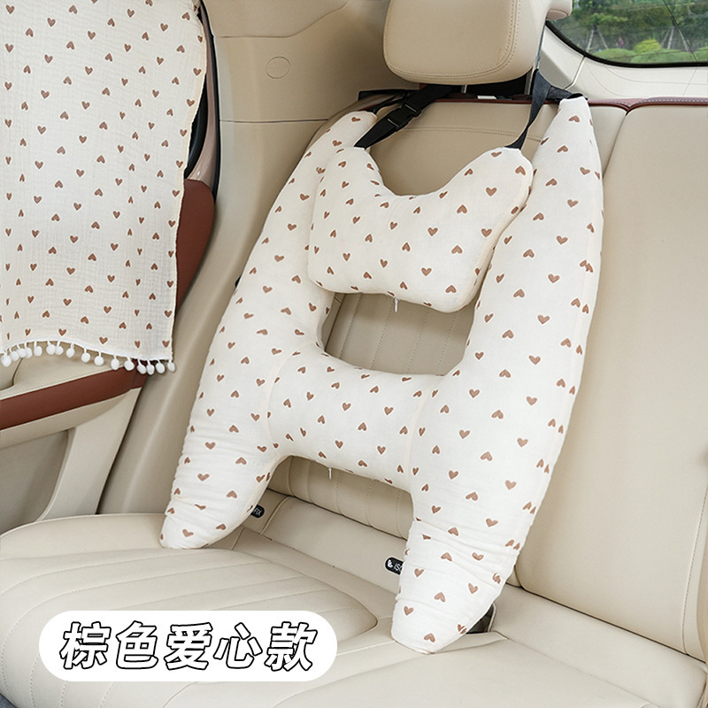車のヘッドレストの車の子供の安全ベルトの安全枕の四季通用の漫画の車の上で枕を抱いて寝る神器|undefined