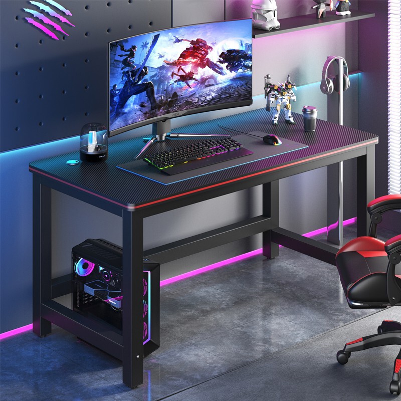 Computer Desk Desktop Small Apartment Bedroom Long Table Home Study Desk Office Writing Desk E-sports Game Table