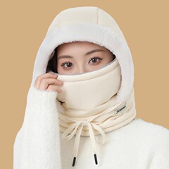 女性用の新しい冬用ダウンサンダーハット、ベルベットと厚みのある多用途の防寒暖かい帽子、男性用の屋外サイクリング防風帽子