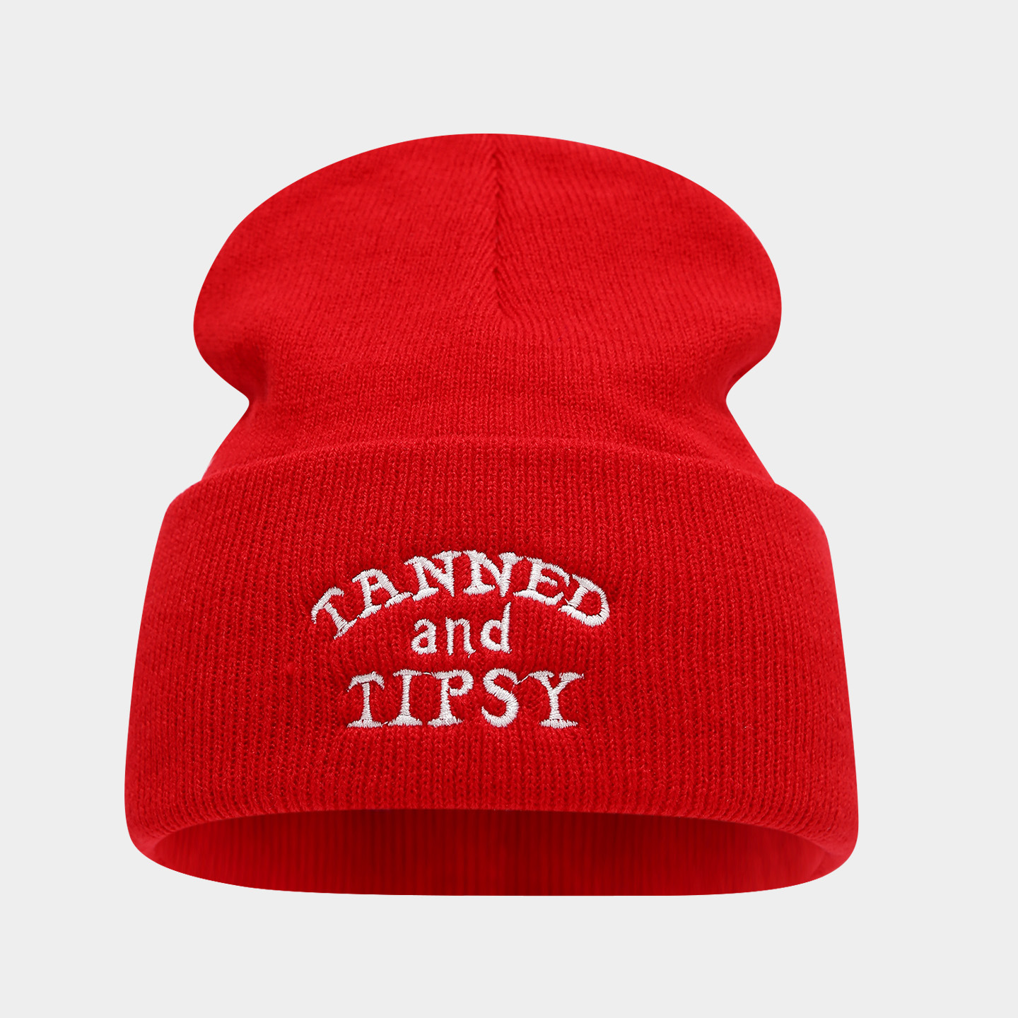 Otoño nuevo estilo simple letras bordadas sombrero de punto de moda europea y americana para hombres y mujeres callejera sombrero de lana caliente sombrero frío