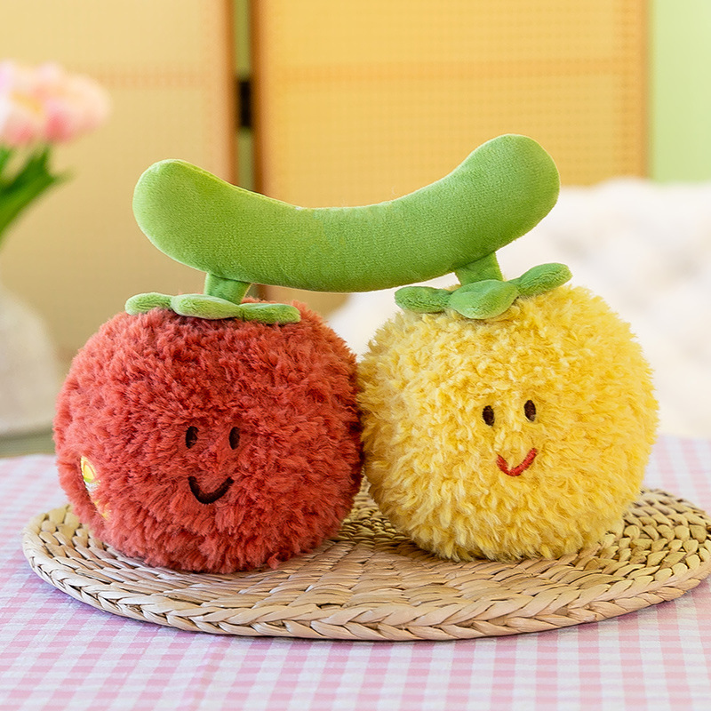 Simulación de frutas y verduras juguetes de peluche Durian muñecas lindas muñecas pequeñas agarrar al por mayor muñecas de boda