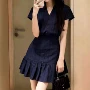 夏季少女新款肌理连衣裙