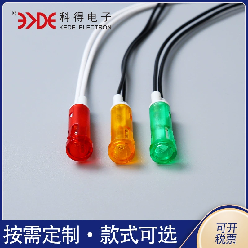 Оптовая продажа индикатор K63-2 красный желтый зеленый индикатор холодильника светодиодный неон индикатор света