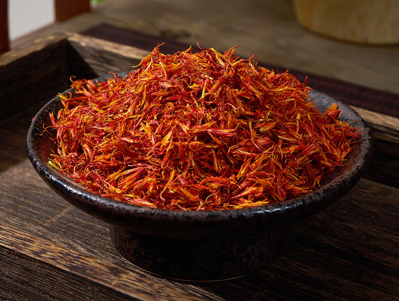 Dried Safflower Hong Hua 500g Natural Sun-Dried Chinese Herbal Flower for Tea Foot Soak and Decoction details