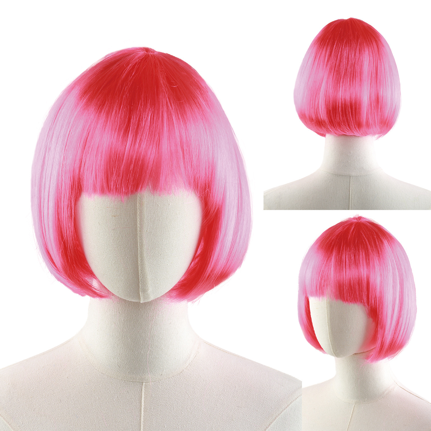 Cabello corto y recto de la mujer, cabello estudiantil, facial, chica famosa en línea, bobobo, bobobo, cabeza P, dulce y lindo