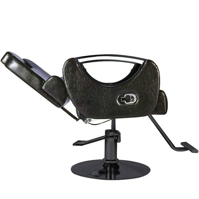 Silla de peluquería especial de salón de peluquería en línea silla de peluquería se puede invertir elevación giratoria corte de pelo de alta gama silla de reclinación