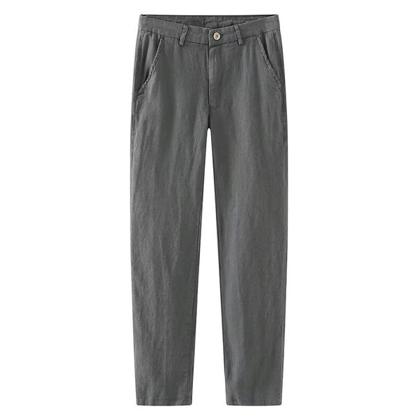 Men's solid universal retro trousers