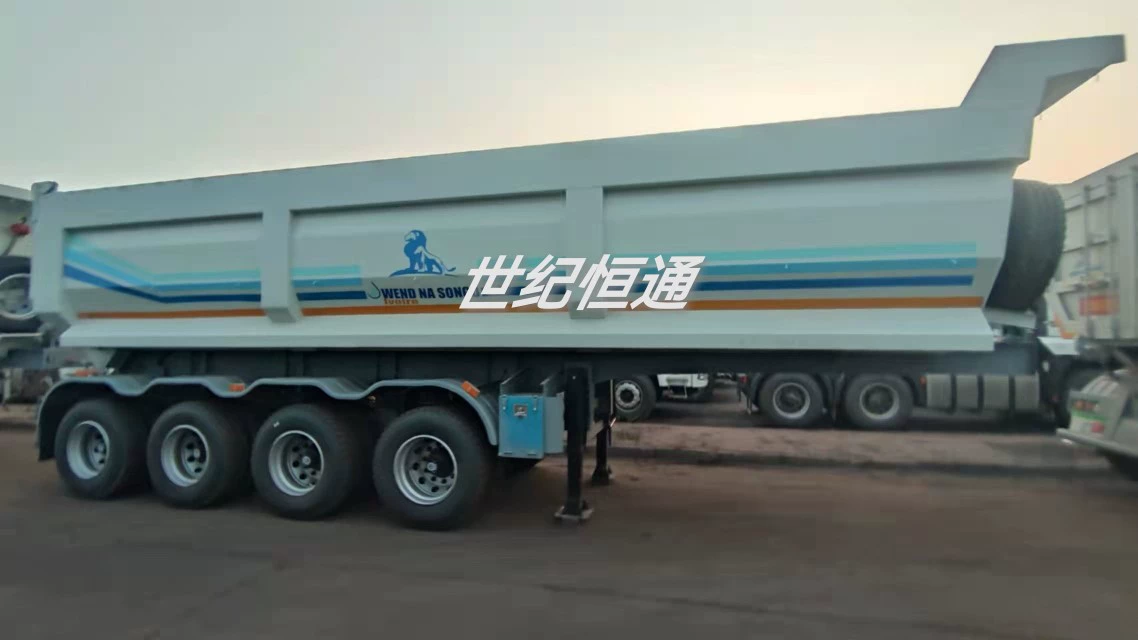 Производитель внешних прицепов, задний самосвальный прицеп, 4-осный задний самосвальный прицеп, задний самосвальный грузовик